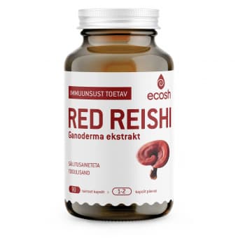 Ecosh Red Reishi Ganoderma ekstrakt kapslid N90