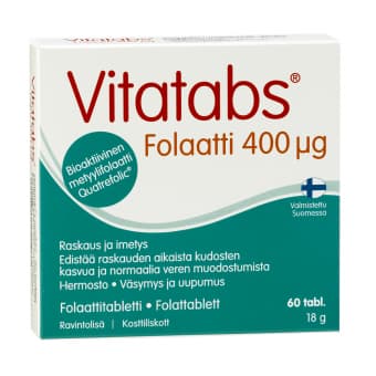 Vitatabs Folaatti 400mcg tabletid N60