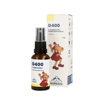 Nordaid D400 D-vitamiini suukaudne sprei alates 3. eluaastast 10mcg 30 ml