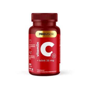Provisor Vitamiin C + Tsink 25mg N60