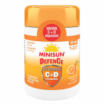 Minisun Defence Strong C+D3 närimistabletid N60