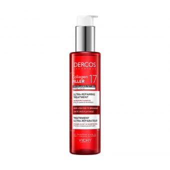 Vichy Dercos Collagen 17 Filler Ultra-repairing treatment eel-šampoon 150 мл