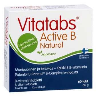 Vitatabs Active B Natural B-vitamiini kompleks N60