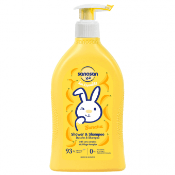 Sanosan Banana keha ja juuste pesuvahend lastele 400 ml