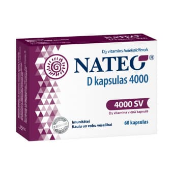 Nateo Витамин D в капсулах 4000IU N60
