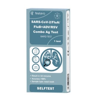 Testera SARS-COV-2+flu A/B+ADV+RSV combo ag kiirtest N1
