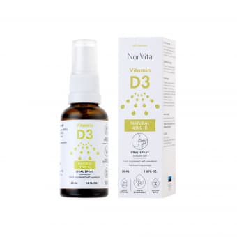 NorVita D3 vitamiin Natural 4000IU suukaudne sprei 30 ml