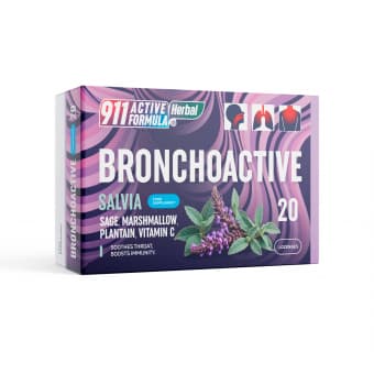 911 Active Formula Bronchoactive Salvia пастилки N20