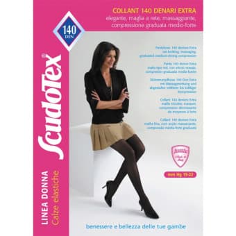 Scudotex sukkpüksid tugevd. S490, Suurus 4, pruunid, 19-22 mmHg, 140DEN, N1