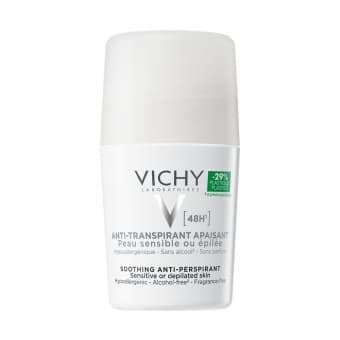 Vichy Soothing Antiperspirant 48h lõhnatu rulldeodorant tundlikule nahale 50 ml