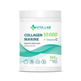 VITA-LAB Mere kollageen 10000 + Vitamiin C pulber 165 g
