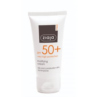 Ziaja MED matistav päevakreem SPF50+ rasusele nahale 50 мл