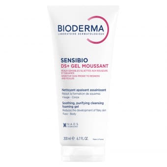 Bioderma Sensibio DS+ очищающий гель для чувствительной, шелушащейся и покрасневшей кожи 200 мл