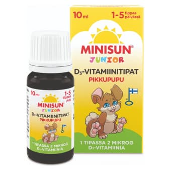 Minisun Junior Vitamiin D tilgad 10 ml