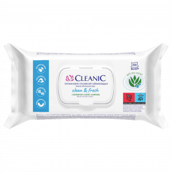 Cleanic Clean & Fresh universaalsed värskendavad salvrätikud N200