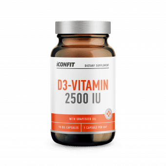 ICONFIT Vitamiin D3 Päikesepärlid 2500 IU N90