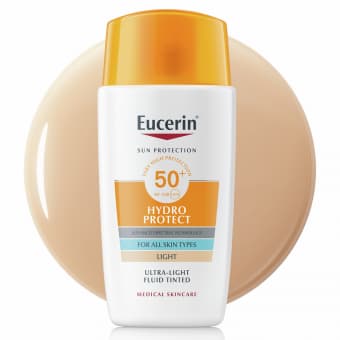 Eucerin Sun Hydro Protect тонирующая эмульсия для лица SPF50+ 50 мл