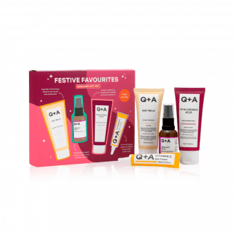 Q+A Festive Favourites Skincare Gift Set kõige lemmikumate toodete komplekt 4 tootega