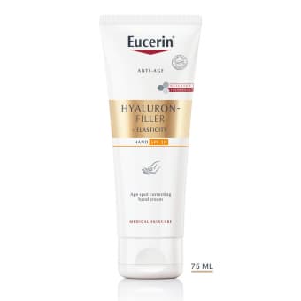 Eucerin Hyaluron-Filler + Elasticity vanusest tingitud laike korrigeeriv kätekreem SPF 30 75 ml