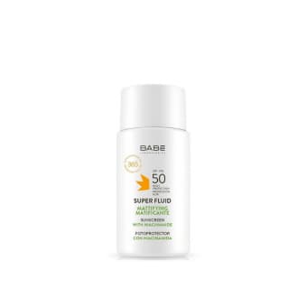BABE Super Fluid матирующая эмульсия для лица SPF50 50 мл
