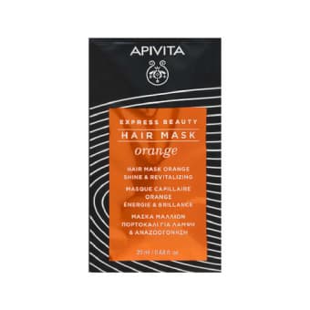 Apivita Express Beauty sära andev juuksemask apelsiniga 20 ml