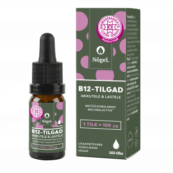 Nõgel B12-tilgad 100µg imikutele ja lastele 10 ml