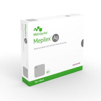 Mepilex AG haavapadi silikooniga 10x10cm N5