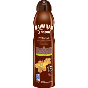 Hawaiian Tropic аргановое масло-спрей для загара SPF15 177 мл