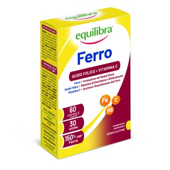 Equilibra Iron Plus raud koos C-vitamiini ja foolhappega N60