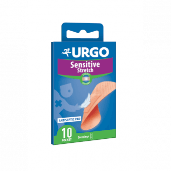 Urgo SensitiveStretch пластырь телеснго цвета 20x72mm N10