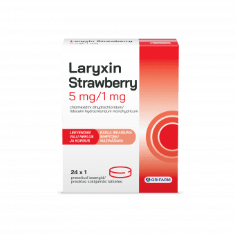 LARYXIN STRAWBERRY LOSENG 5MG/1MG N24