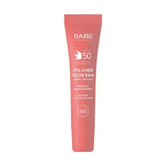 BABE бальзам для губ и щек розовый SPF50 20 мл