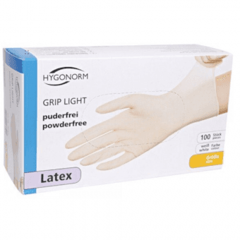 Hygonorm latekskindad Grip Light S puudrita N100