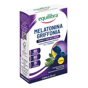 Equilibra Melatonin + Griffonia tabletid unele ja närvisüsteemile N60