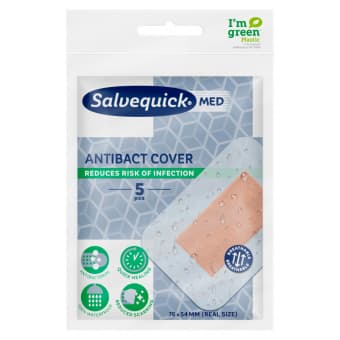 Salvequick plaastrid Antibact Cover N5