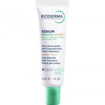 Bioderma Sebium Kerato+ Cover тонирующий гель-крем для кожи с акне 30 мл