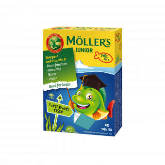 Möller's Junior puuviljamaitselised geelkalakesed N45