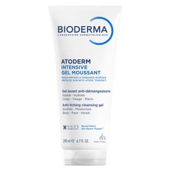 Bioderma Atoderm Intensive Gel Moussant нежный гель для умывания без запаха для очень сухой и атопичной кожи 200 мл