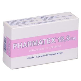 PHARMATEX VAGINAALSUPOSIIT 18,9MG N10