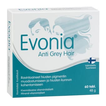 Evonia Anti Grey Hair hallinevatele juustele tabletid N60