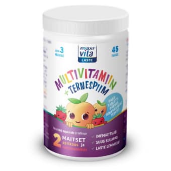 MaxiVita Laste multivitamiin + ternespiim imemistabletid N45