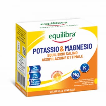 Equilibra Kaalium + Magneesium tsitruste maitsega pulber 24x5g