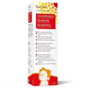 PoxClin Cool Mousse jahutav vaht tuulerõugete sümptomite leevendamiseks 100 ml