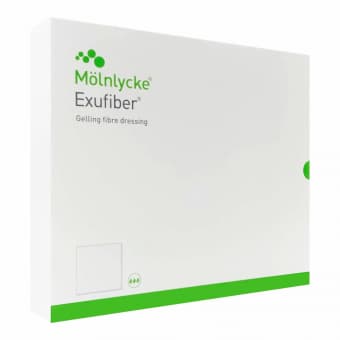 Exufiber AG+ geelistuv haavaside antimikroobne 15x15cm N10