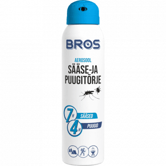 BROS sääse- ja puugitõrje aerosool 90 ml