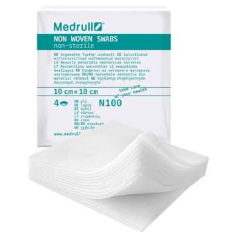 Medrull 4-слойная нестерильная салфетка 10cmx10cm N100