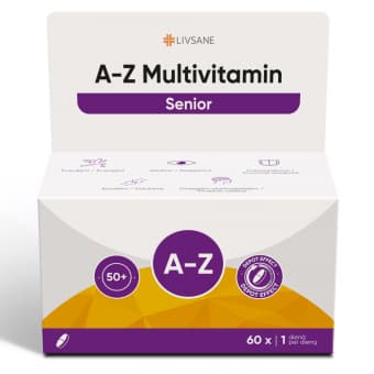 Livsane Multivitamiin A-Z 50+ tbl pikatoimeline N60