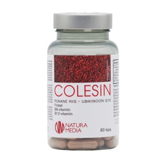 Natura Media Colesin Punane Riis + Q10 kapslid N80