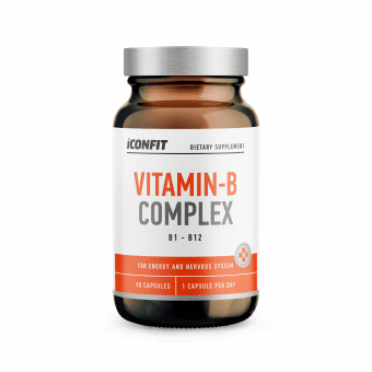 ICONFIT Комплекс витаминов группы В (B1 - B12) N90