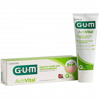 Sunstar Gum Activital  Q10 зубная паста 75 мл